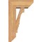 Ekena Millwork Balboa Slat Smooth Bracket w/ Offset Brace, Western Red Cedar, 7 1/2"W x 18"D x 30"H BKT0806X18X30BOA06SWR - alternate 4